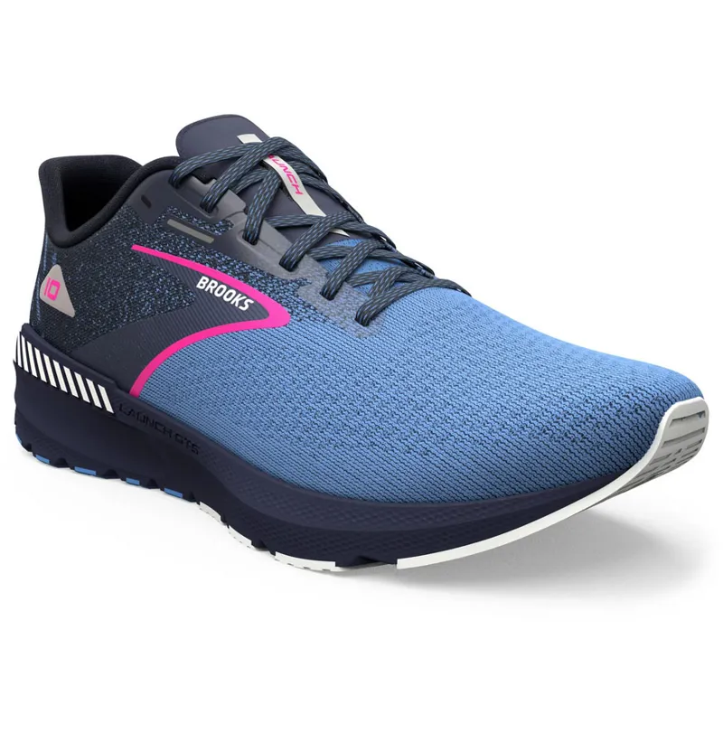 Brooks Women's Launch GTS 10 Peacoat/Marina Blue/Pink Glo-2